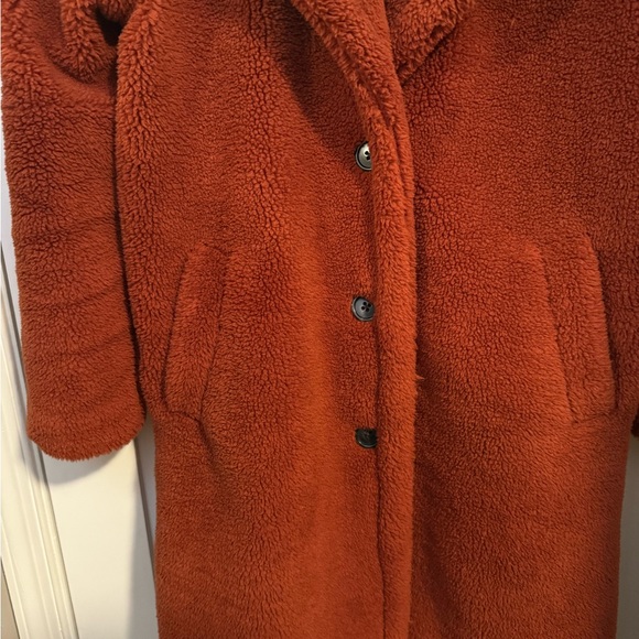 GAP Women's Bold Orange Teddy Jacket - Picture 3 of 5